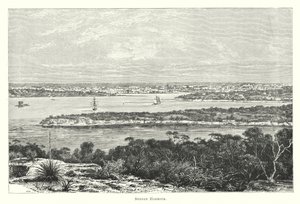 Australien: Sydney Harbour (gravyr) av English School