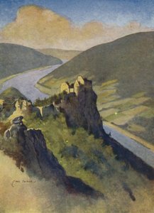 Österrike: Slottet Aggstein, ovanför Donau av English School