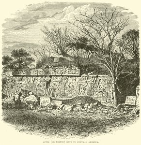 Aztec (eller Toltec) ruin i Centralamerika av English School