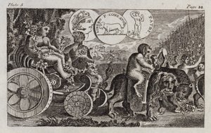 Bacchus (gravyr) av English School