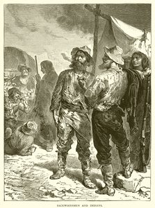 Backwoodsmen och indianer av English School