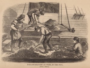 Ballast-heavers på jobbet i poolen av English School