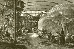 Ballongfabrik i Paris av English School