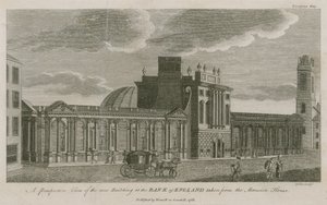 Bank of England, West Wing tillagd av Sir Robert Taylor, 1783 av English School