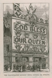 Banner som pryder de illustrerade London nyhetsbyråerna av English School