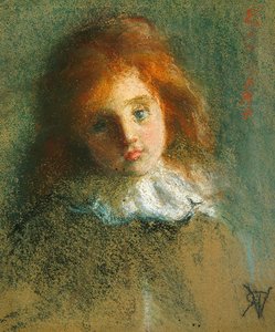 Barbara (pastell på papper) av English School