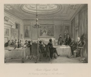 Barber Surgeons Hall, företaget släpper in en ny medlem av English School
