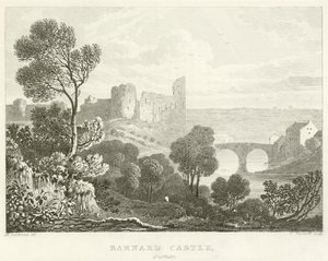 Barnard Castle, Durham (gravyr) av English School