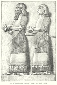 Basrelief från Khorsabad (gravyr) av English School