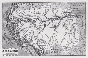 Amazonas bassäng (litho) av English School