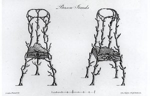 Bason Stands, från "Grotesque Architecture, or Rural Amusement", av William Wright av English School