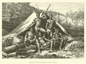 Basutos, från Basutoland, Sydafrika av English School