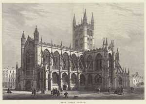 Bath Abbey Church (gravyr) av English School