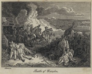 Slaget vid Waterloo (gravyr) av English School