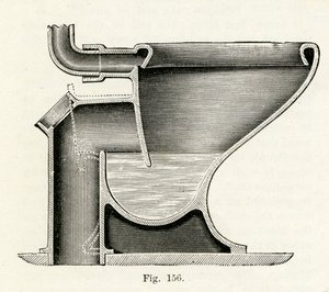 Baziers Patent Direct-Action Closet, 1870 av English School