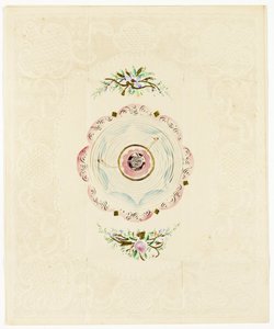 Be Thine, ca 1830 (valentin i färg med spetskant) av English School