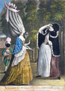 Bli inte förvånad Kära mor - Det är verkligen din dotter Anne, från en originalteckning av Grimm, tryckt för Carington Bowles, London, pub. 1774 av English School