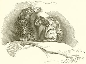 Beethoven på sin dödsbädd av English School