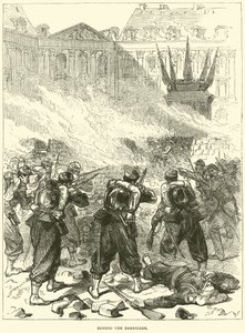 Bakom barrikaden, april 1871 av English School