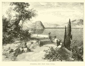 Bellaggio, sett från Villa Giulia av English School