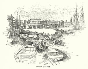 Nedanför bron (gravyr) av English School
