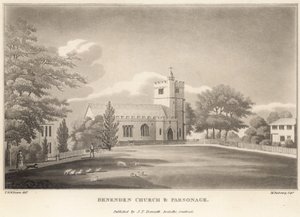 Benenden kyrka och prästgård av English School