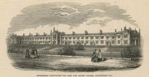 Välvillig institution för äldre och handikappade skräddare på Haverstock Hill av English School