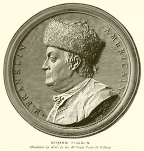 Benjamin Franklin av English School