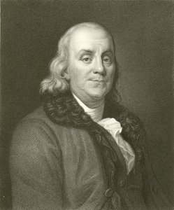 Benjamin Franklin av English School