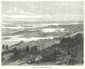 Bermuda, från Gibbs Hill (gravyr) av English School