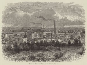 Bessbrook Mills and Village, County Armagh, Irland (gravyr) av English School