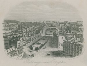 Fågelperspektiv av Brighton av English School