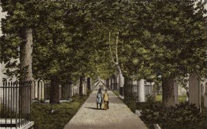 Birmingham: Harborne Avenue (färg litho) av English School