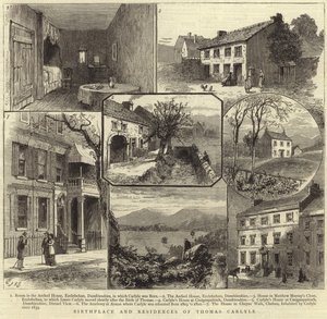 Thomas Carlyles födelseplats och bostäder av English School