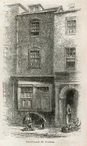 Födelseplats för J M W Turner i Maiden Lane av English School