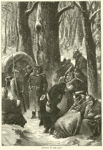 Bivack i snön, november 1870 av English School