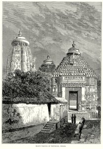 Black Pagora at Kanarak, Orissa (engraving) av English School