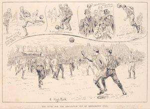 Blackburn Rovers vs. Nottingham County, från The Illustrated Sporting and Dramatic News, 23 mars 1891 av English School