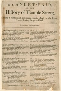 Filtmässa. Dikt om Frost Fair 1684 av English School