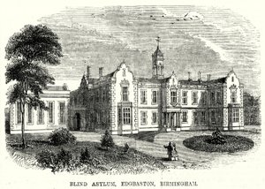 Blind Asylum, Edgbaston, Birmingham (gravyr) av English School