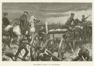Bluchers mars till Waterloo av English School