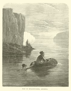 Boat of Bullocks-hide, Abessinien av English School