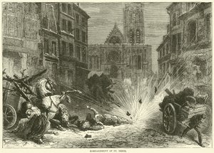 Bombardement av St Denis, december 1870 av English School