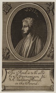 Bokhandlare, J Groenewegen och A Vander Hoeck, handelskort av English School