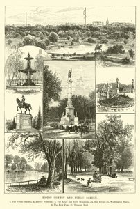 Boston Common och Public Garden av English School