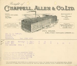 Köpt av Chappell Allen & Co Ltd av English School
