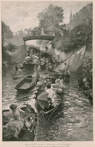 Boulters Lock: Sunday Afternoon, från en målning av Edward J Gregory av English School