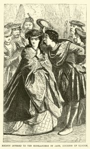 Bounty som erbjuds till Highlanders av Jane, hertiginnan av Gordon av English School