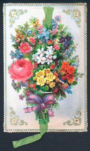 Bukett av blommor, kort av English School