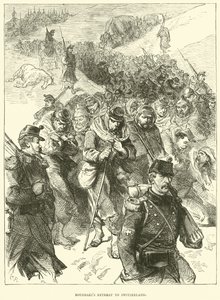 Bourbakis retirerar till Schweiz, januari 1871 av English School